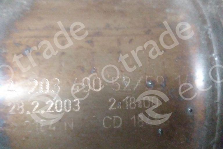 Mercedes Benz-A20349052/5914Katalizatory
