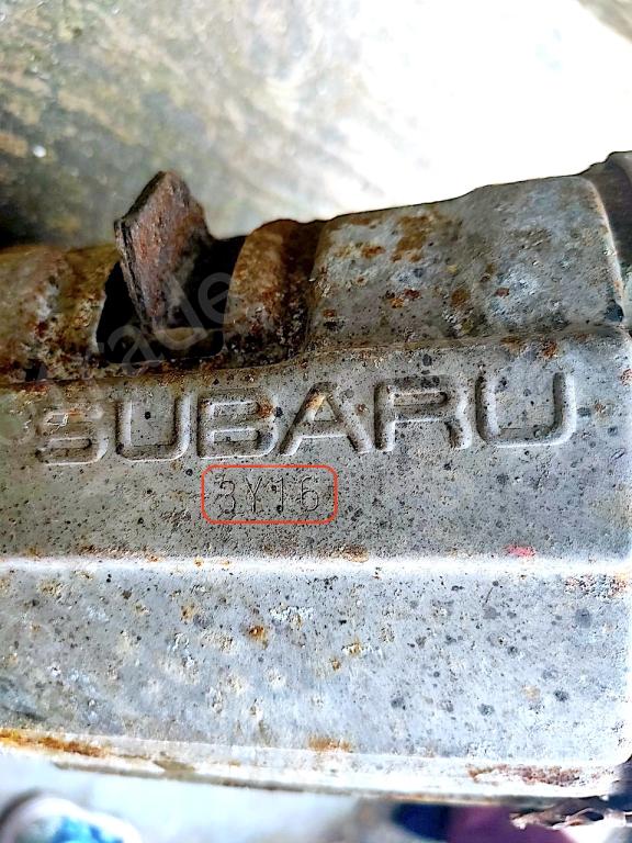 Subaru-3Y16Catalyseurs