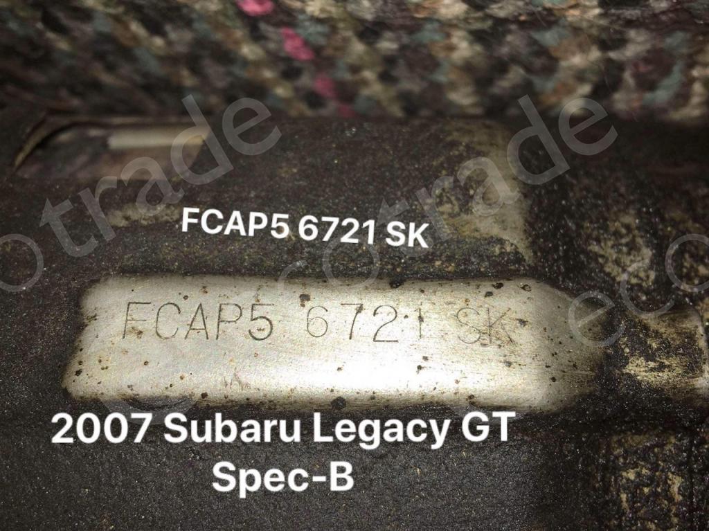 Subaru-FCAP5Каталитические Преобразователи (нейтрализаторы)