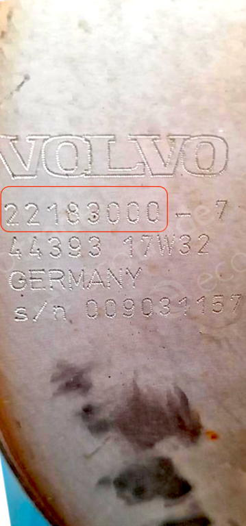 Volvo-22183000Katalis Knalpot