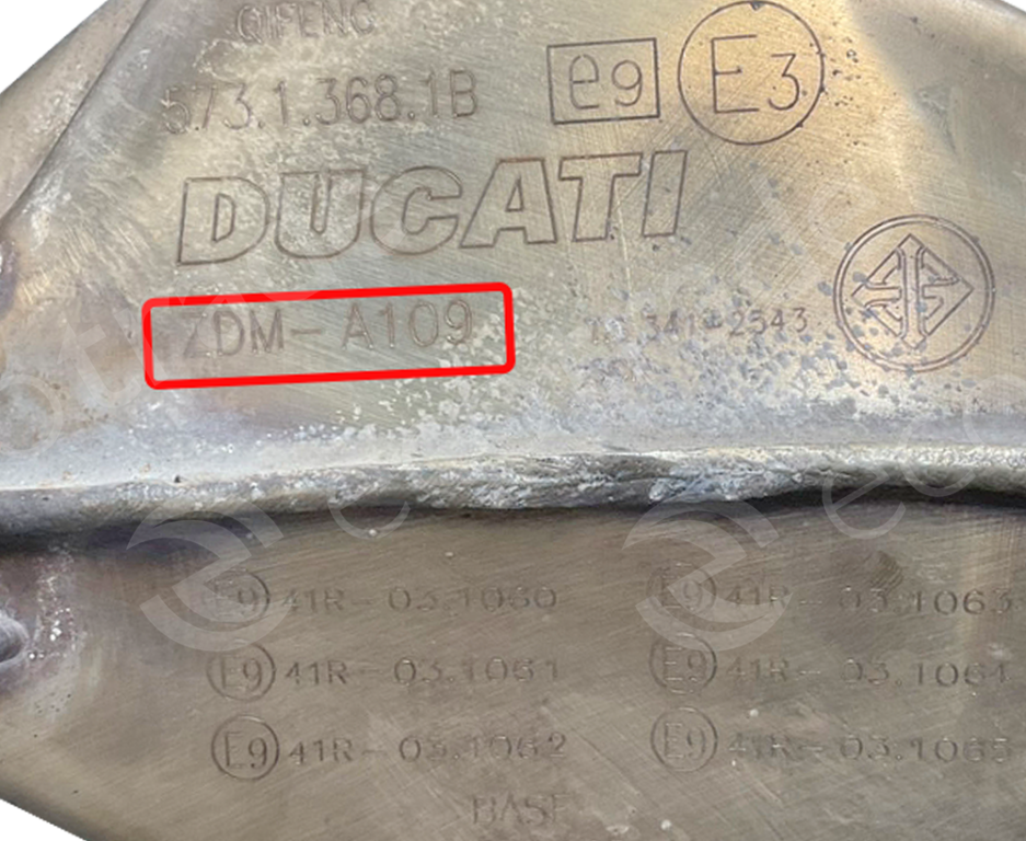 Ducati-DUCATI ZDM-A109Katalizatoriai