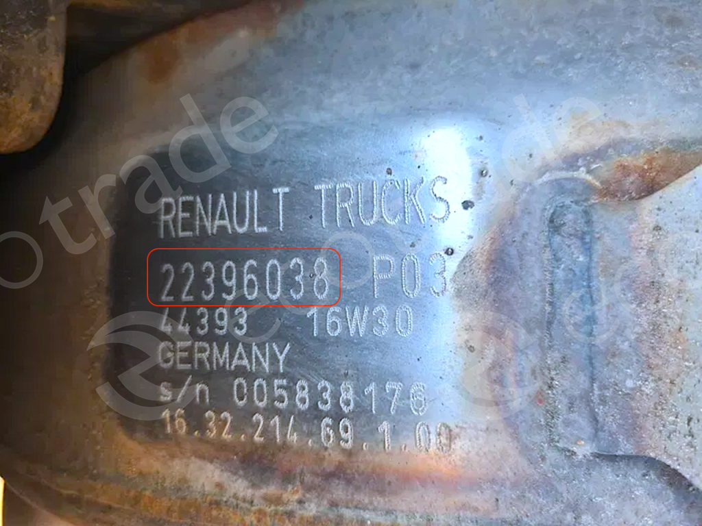 Renault-22396038Bộ lọc khí thải