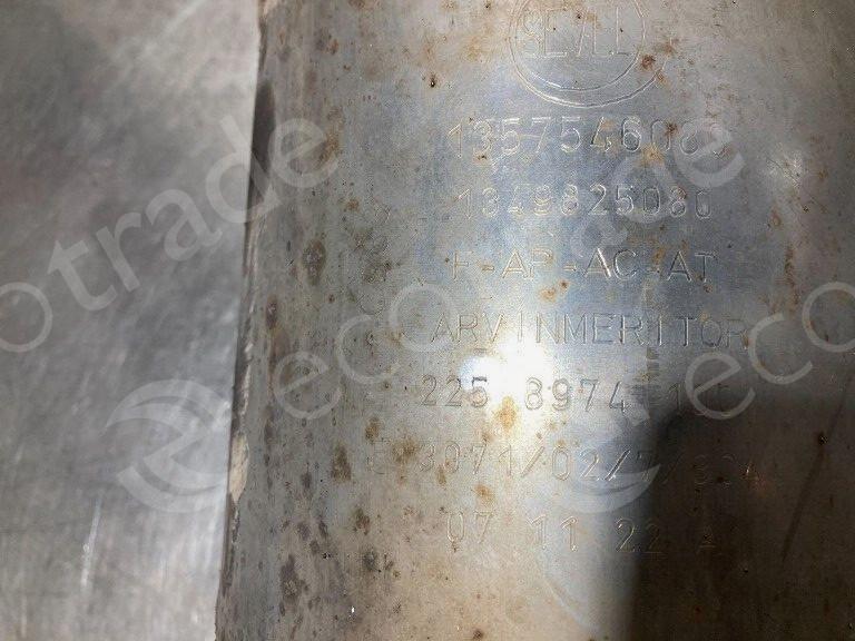 Alfa Romeo - Citroën - Fiat - Lancia - PeugeotFapcat Sevel1357546080 1349825080 (SEVEL)Catalyseurs