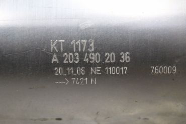 Mercedes Benz-KT 1173催化转化器