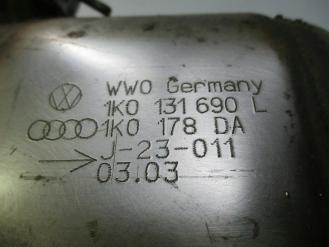 Audi - Seat - Skoda - Volkswagen-1K0131690L 1K0178DAKatalizatoriai