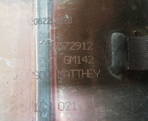 Holden - VauxhallJohnson MattheyGM 142催化转化器