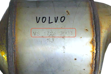 Volvo-VS17263003उत्प्रेरक कनवर्टर