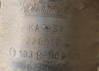 WalkerWalkerKA 237उत्प्रेरक कनवर्टर