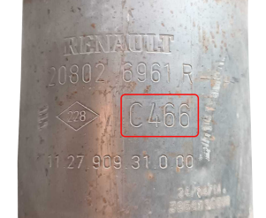 Renault-C 466Catalytic Converters