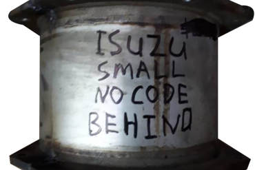 Isuzu-SMALL NO CODE (REAR)Catalyseurs