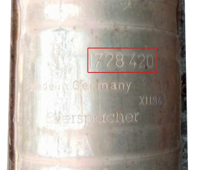 BMWEberspächer1728420 (94)उत्प्रेरक कनवर्टर