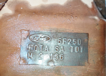 Ford-F0TA SA TOT催化转化器