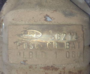 Ford-F0SC CB BATالمحولات الحفازة