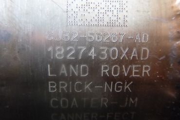 Land Rover-GJ32-5G267-AD / KAT 156Katalizatory