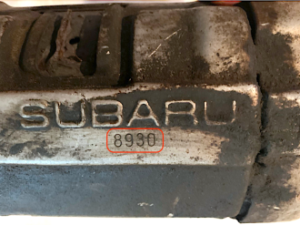 Subaru-8930Catalizzatori