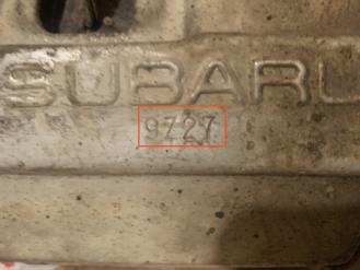 Subaru-9Z27触媒