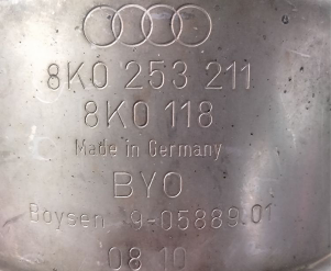 Audi - VolkswagenBoysen8K0253211 8K0118उत्प्रेरक कनवर्टर