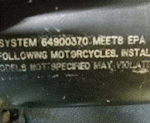 Harley-Davidson-64900370Catalytic Converters