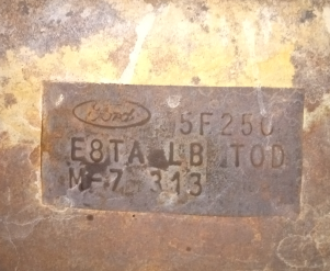 Ford-E8TA LB TOD催化转化器