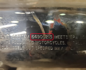 Harley-Davidson-64900213Bộ lọc khí thải