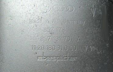 Audi - VolkswagenEberspächer857131701A 857178Каталитические Преобразователи (нейтрализаторы)