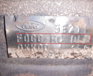 Ford-F0CC KC DEBCatalizadores
