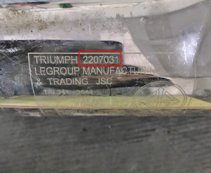 Triumph-2207031Bộ lọc khí thải