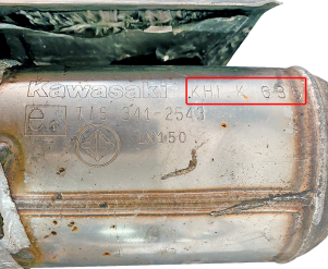 Kawasaki-KHI K635Katalysatoren