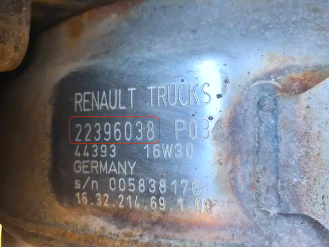 Renault-22396038Bộ lọc khí thải