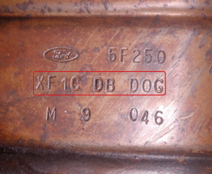 Ford-XF1C DB DOGالمحولات الحفازة