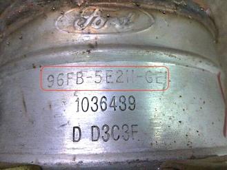 Ford-96FB-5E211-GEKatalizatoriai