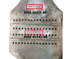 Ford-91AB-5E212-DE 91AB-5E242-DBКаталитические Преобразователи (нейтрализаторы)