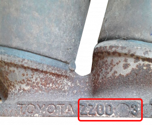 Toyota-ZZ003Katalizatory
