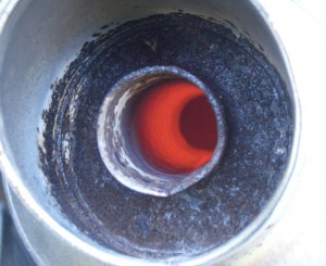 pot catalytique surchauffé