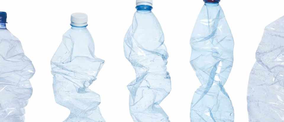 Crushed Plastic Bottles 