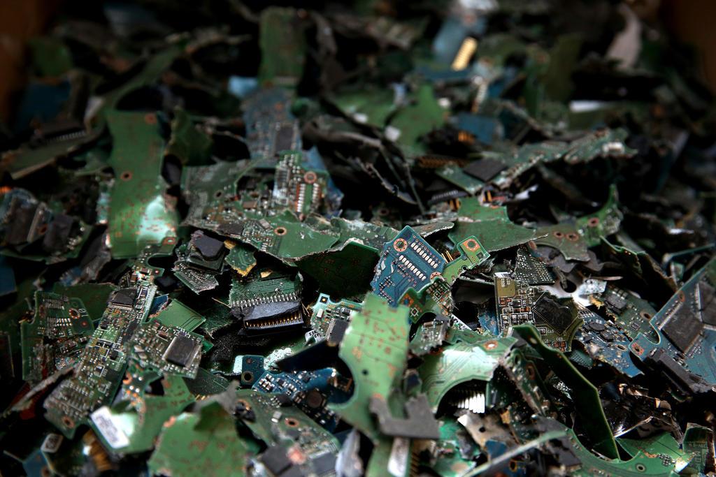 E-waste needs to be shredded