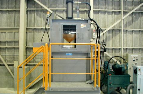 decanning machine for catalytic converters